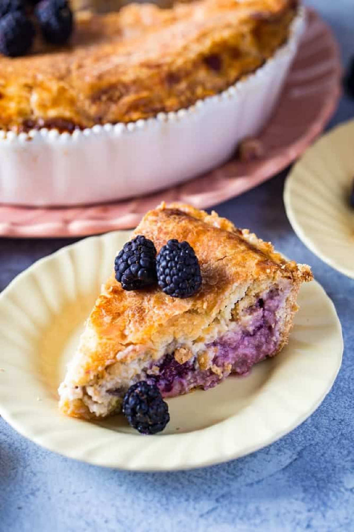 Blackberry Custard Pie