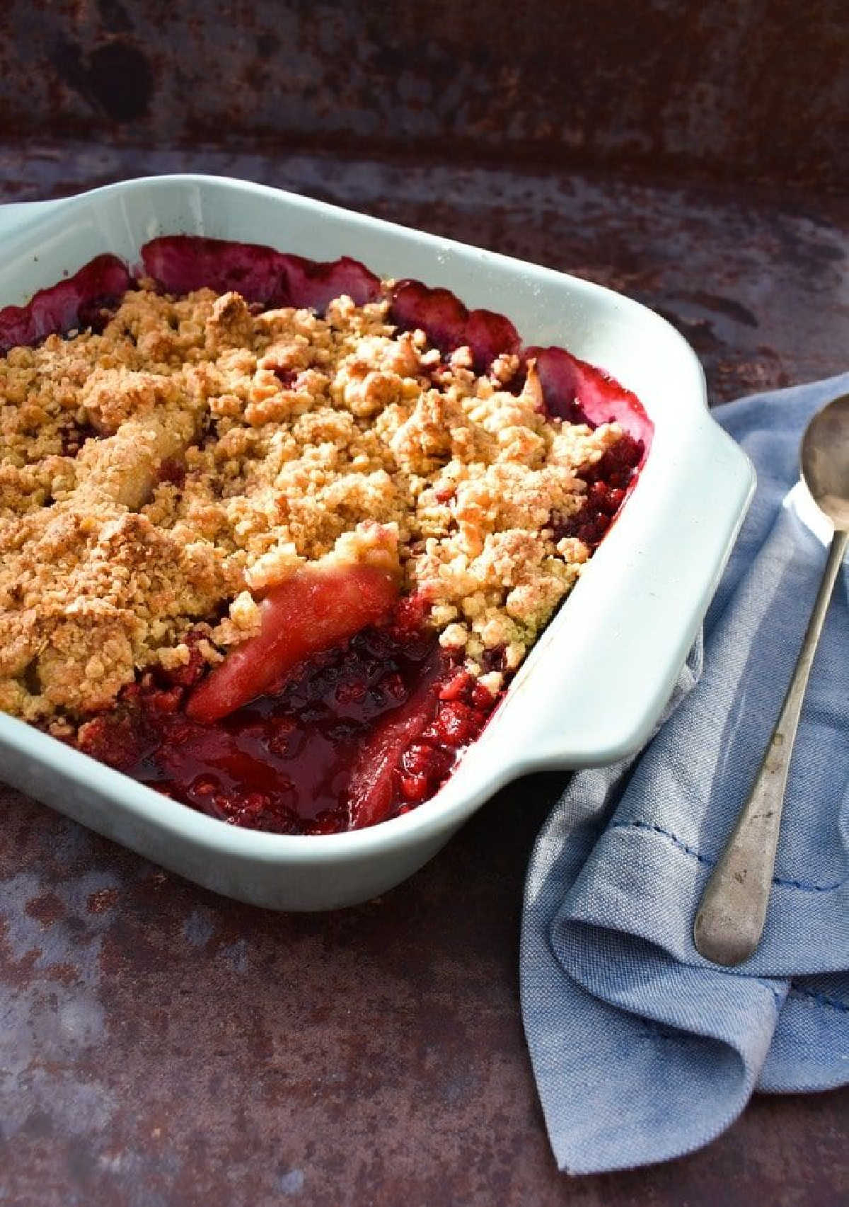 Blackberry & Pear Crumble