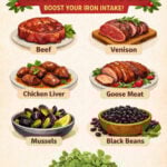 Infogram of iron rich foods