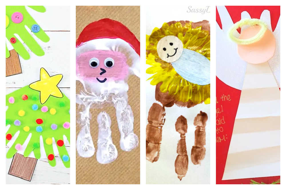 Hand Print Christmas Cards Kids Can Make