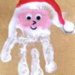 Handprint Christmas Cards For Kids To Make - Santa