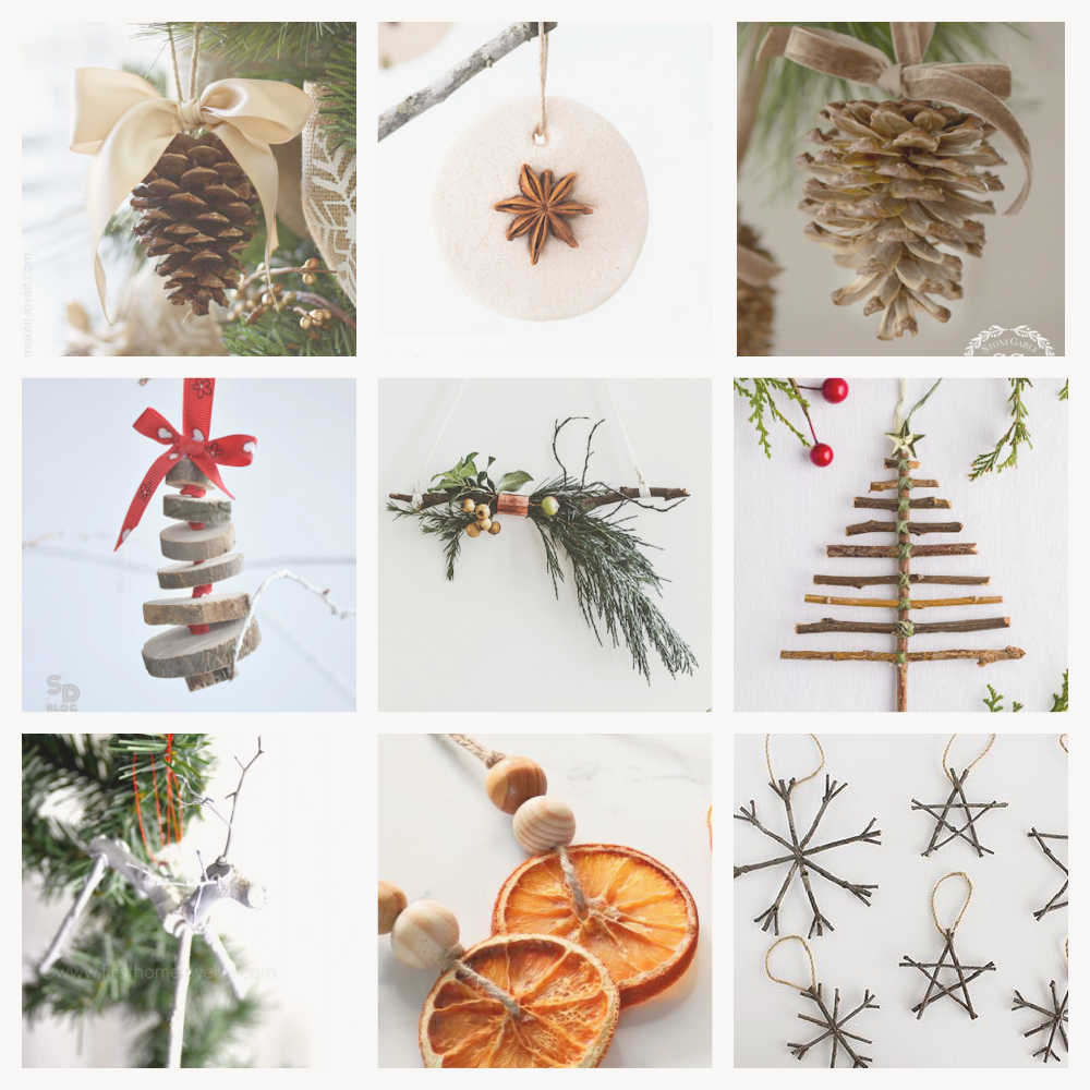 Homemade Zero Waste Christmas Ornaments