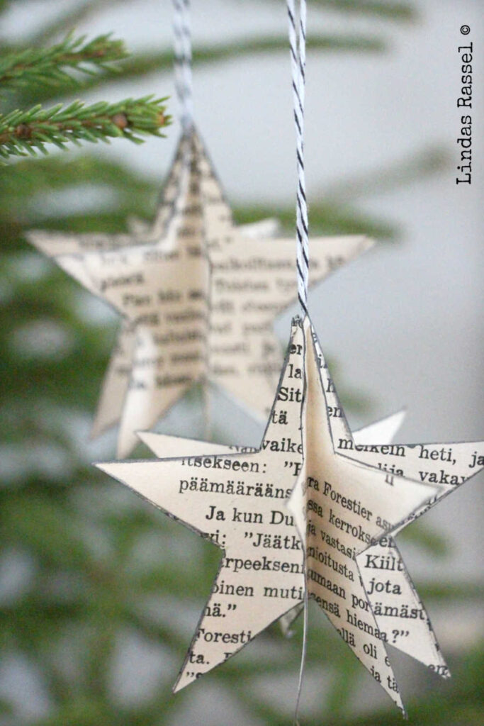 Minimalist Christmas Tree Decorations -Simple Scandinavian Style Ornaments