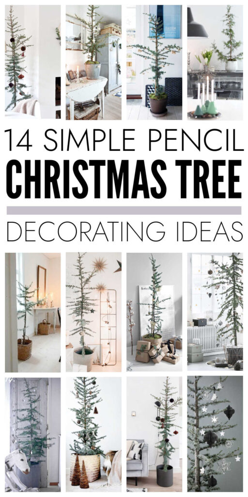 Pencil Christmas Tree Decorating Ideas
