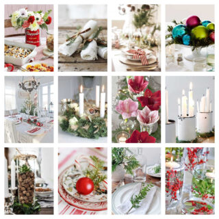 Quick Easy Christmas Table Decorations