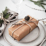 Rustic Christmas Table Place Setting