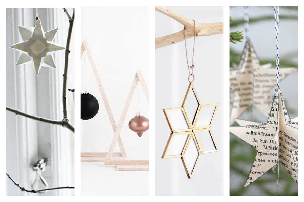 Simple Minimalist Christmas Ornaments