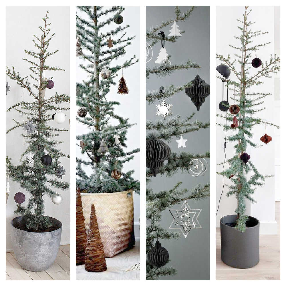 Slim Christmas Tree Decoration Ideas