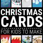 Collage of homemade Christmas cards