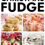 Collage of homemade fudge