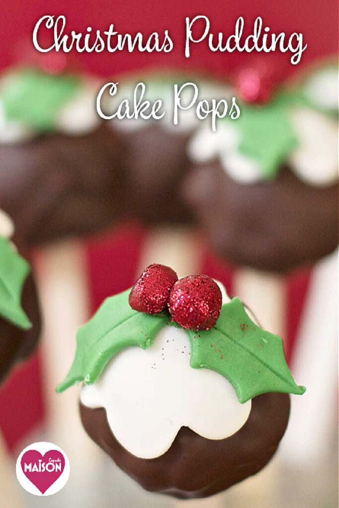 Christmas Pudding Cake Pop Design