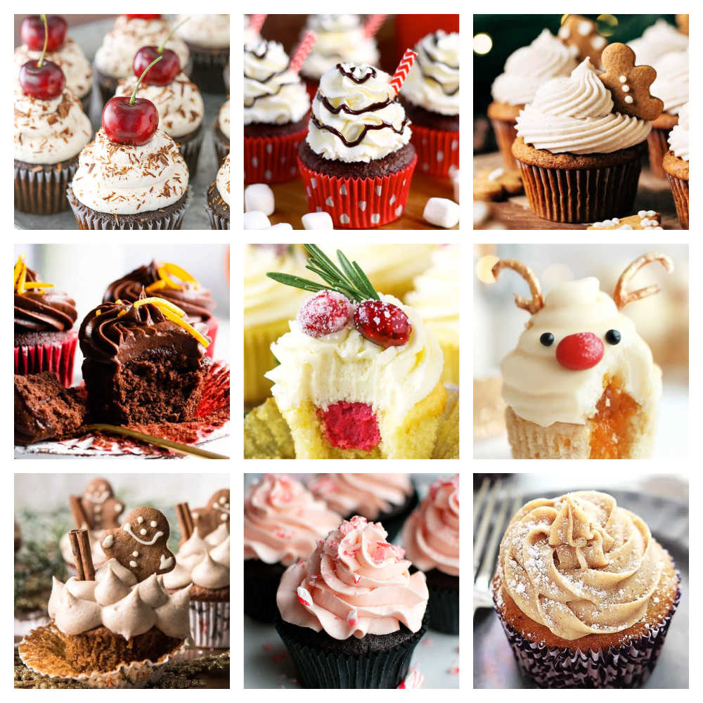 Classic Christmas Cupcake Flavours