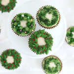 Cute Christmas Wreath Cupcake Decorations From The Cake Blog