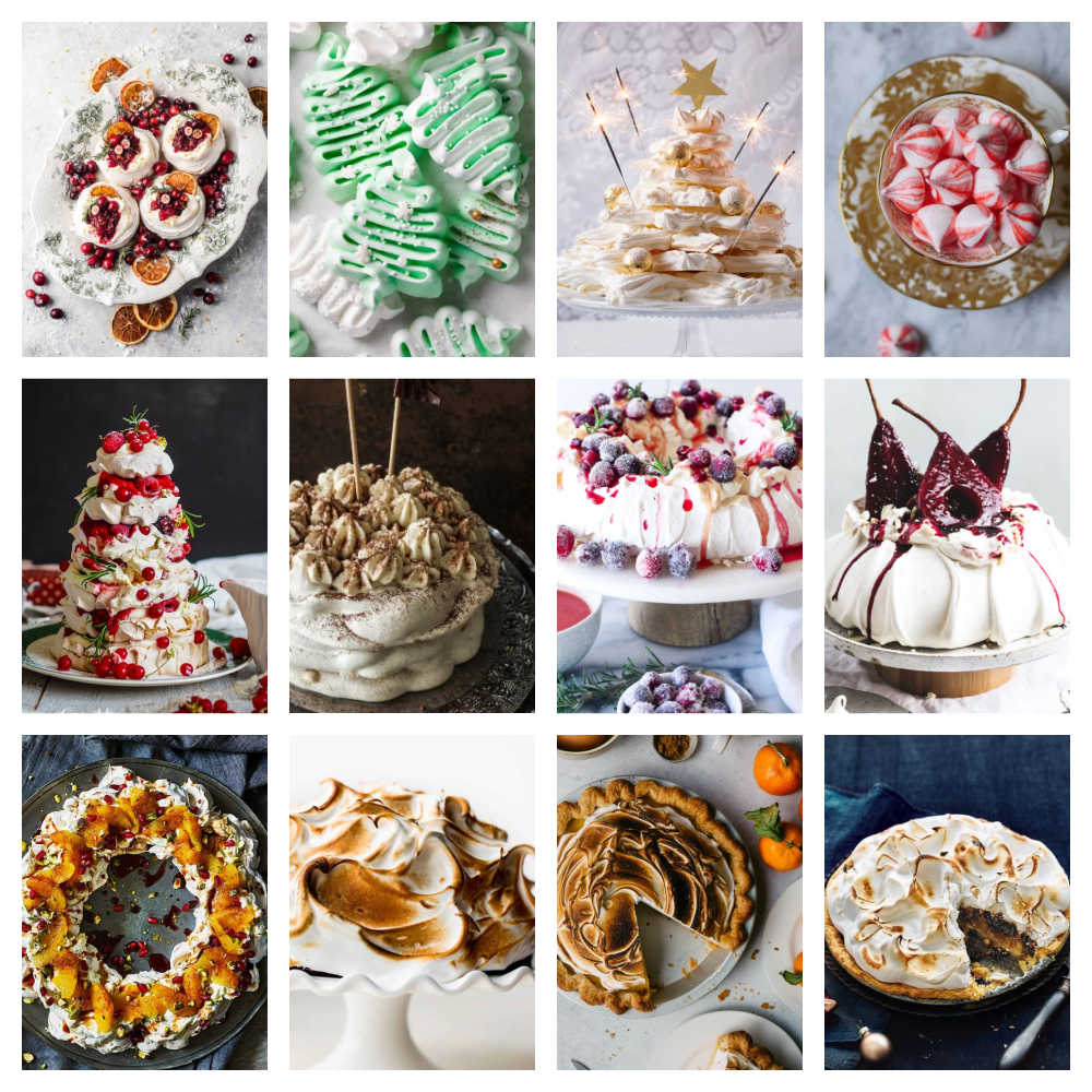 Impressive Christmas Desserts - Meringues and Pavlova