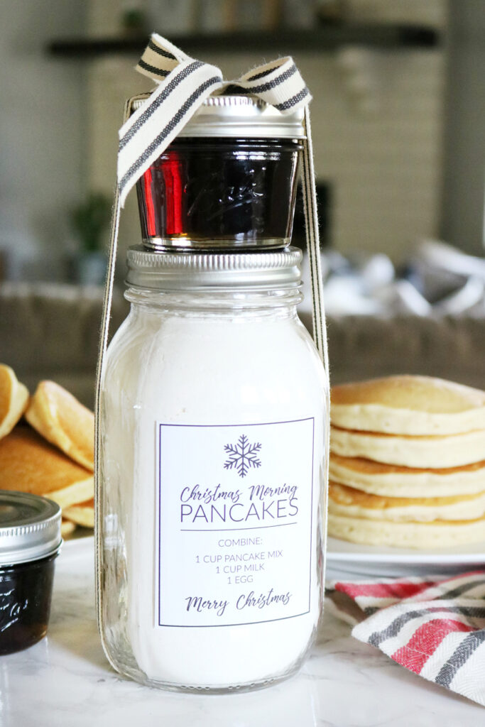 Pancake Mix Mason Jar Gift Idea