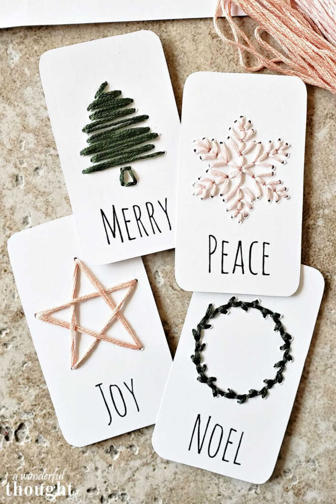Simple Handmade Christmas Gift Tags