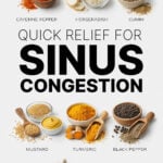 Infographic image for quick sinus congestion relief remedies