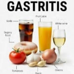 Infographic of worst food and drink for gastritis