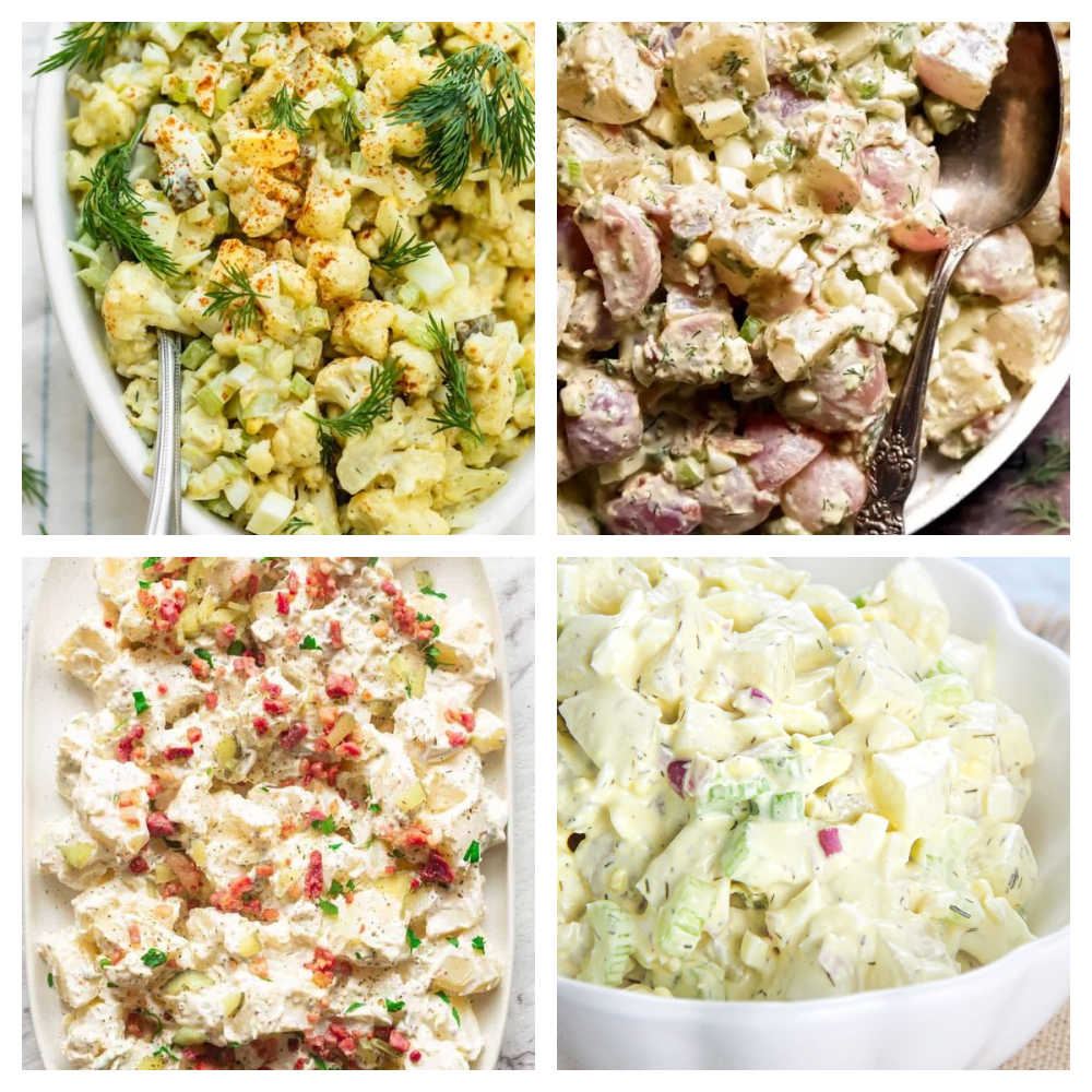 Low Carb Potato Salad - Cauliflower, Radish, Turnip & Rutabaga