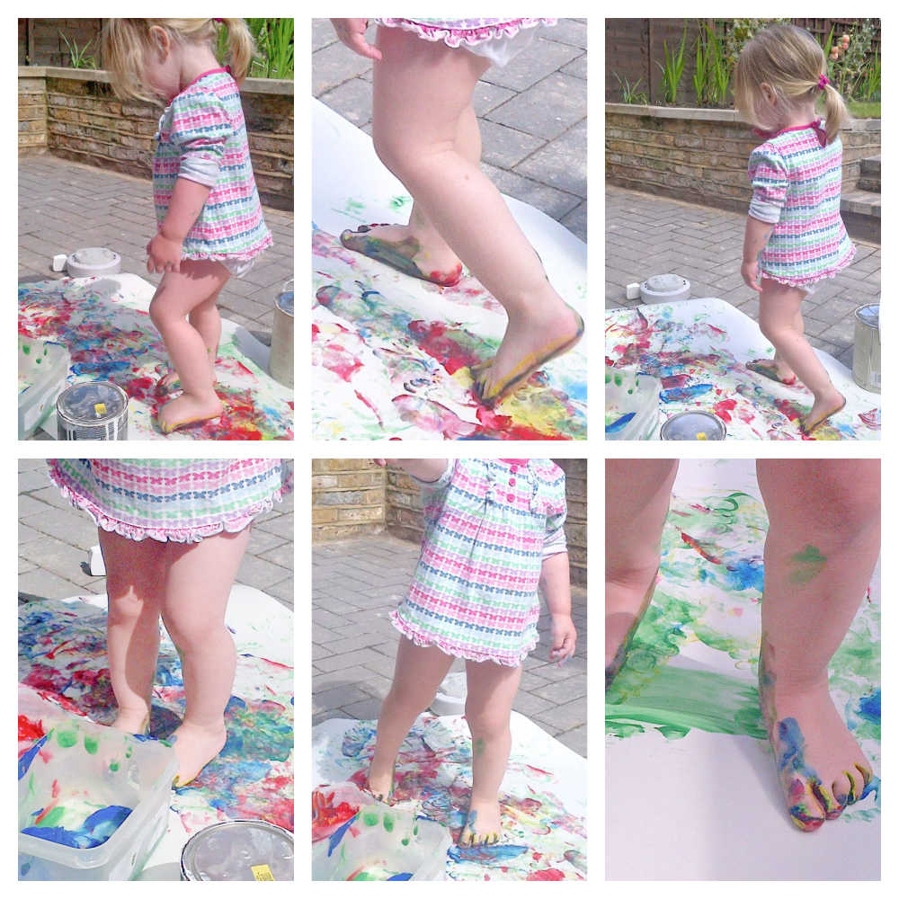 Foot Painting Activities For Toddlers