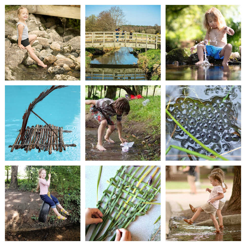 Fun Outdoor Activities For Kids Playing In A Stream
