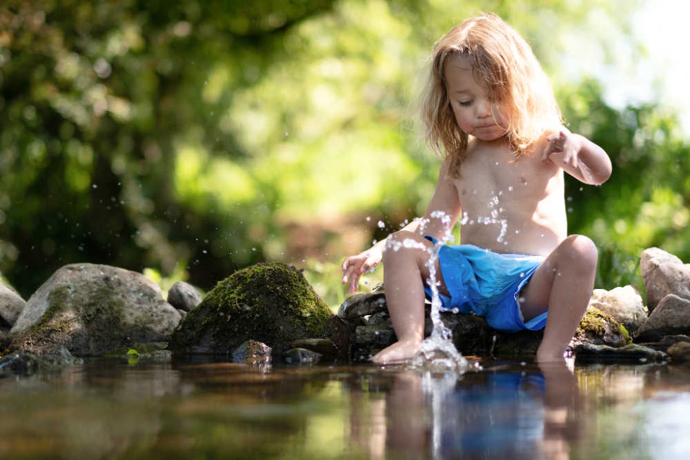 Fun Outdoor Activities For Kids Playing In Streams