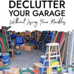 A messy home garage