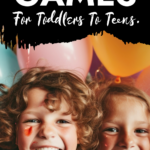 Children with balloons at a party