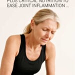 woman holding knee joint in pain