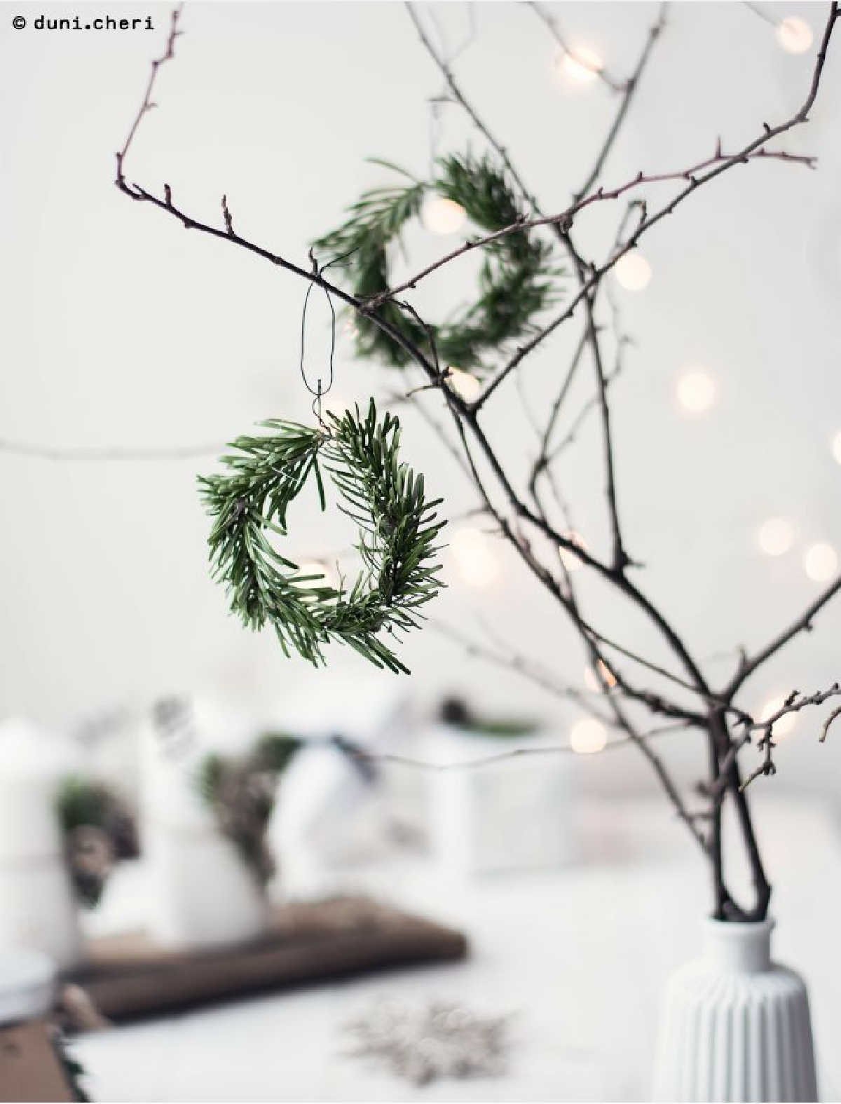 DIY Christmas Tree With Mini Wreaths