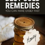 Jar of honey on dark background