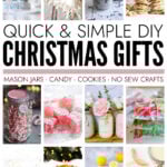 Collage of DIY Christmas gifts