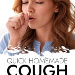Young woman coughing