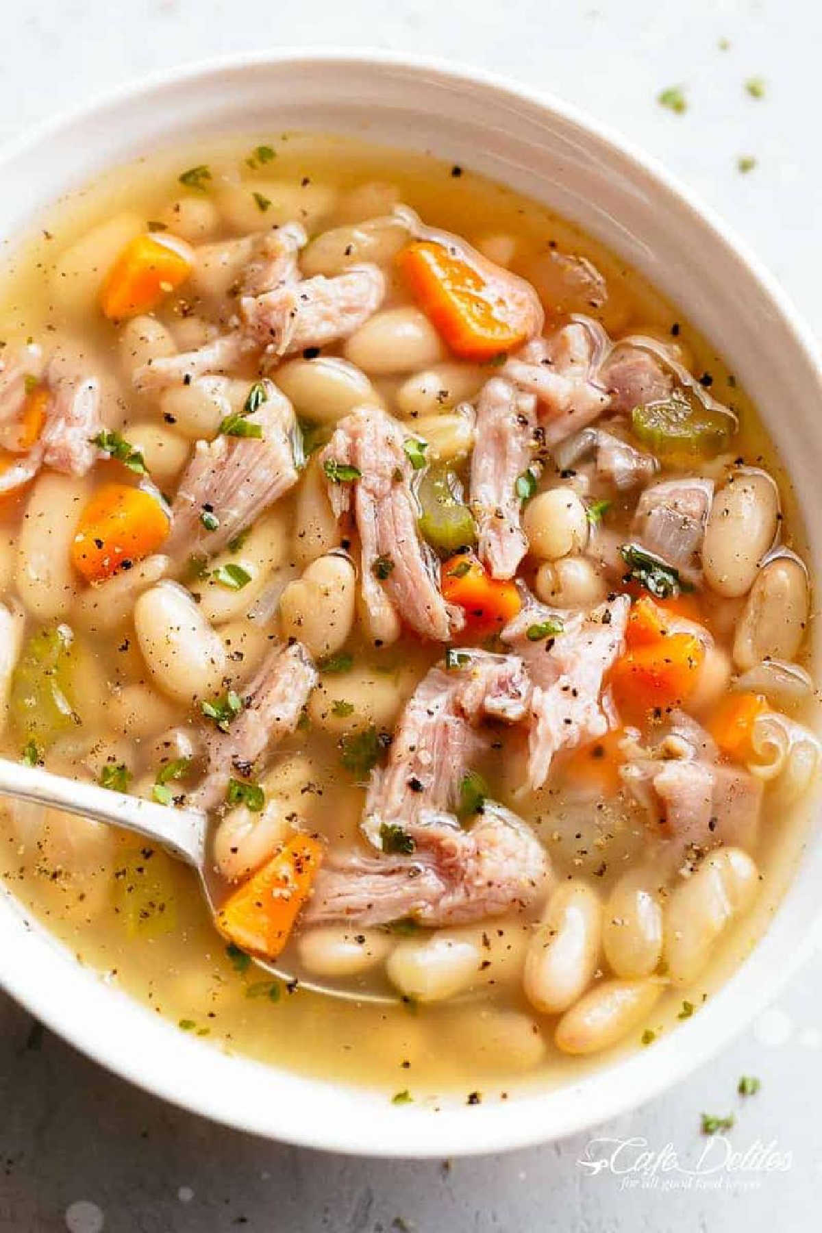 Quick Ham Bean Soup - Cafe Delites