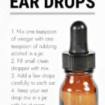 Amber ear drop bottle
