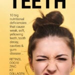 Young woman pulling funny face