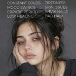 Young woman looking tired