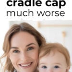 Mother holding baby in towel