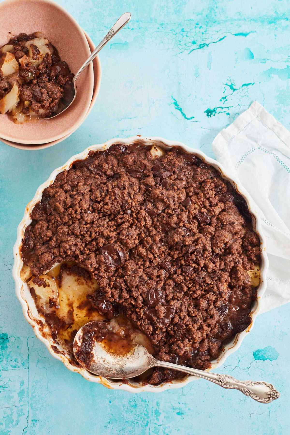 Pear And Chocolate Crumble
