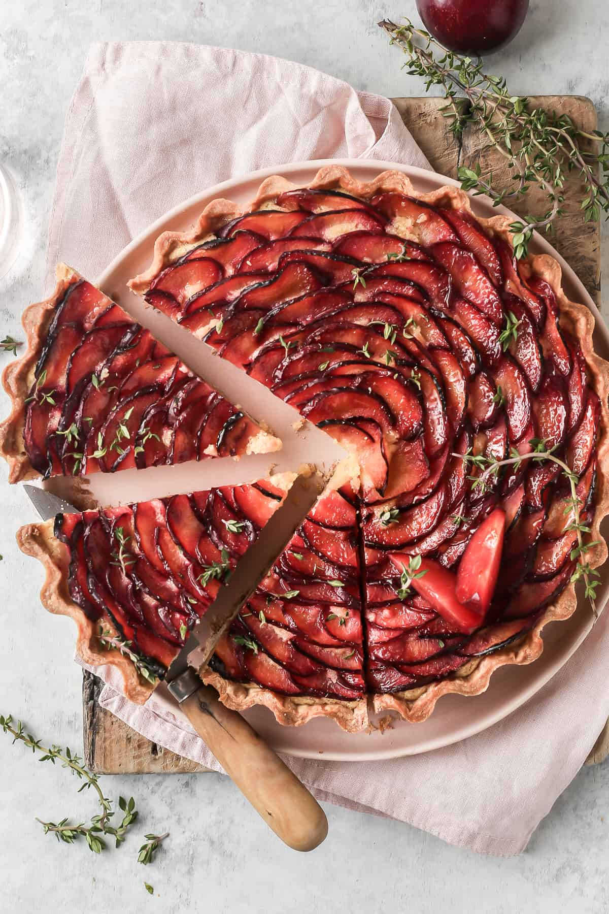 Plum Frangipane Tart