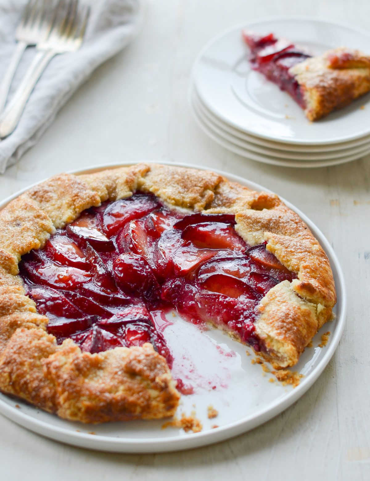 Plum galette
