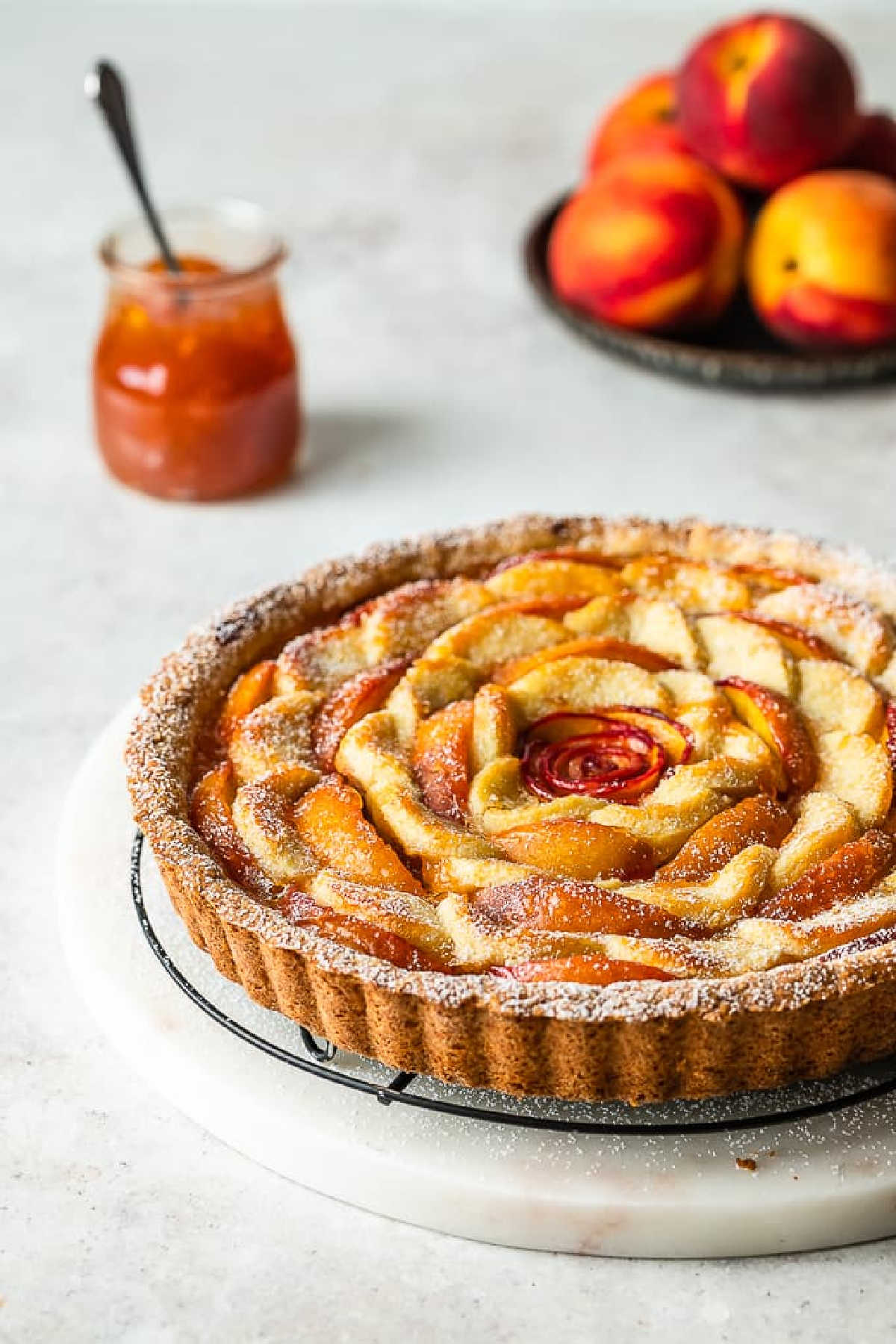 Baked Peach Crostata
