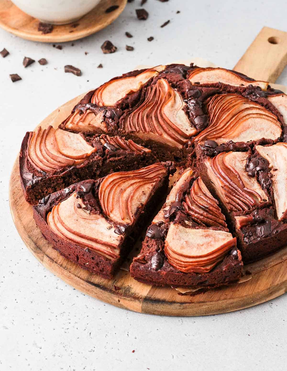 Chocolate Fudge Pear Cake
