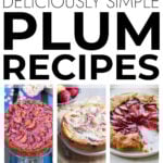 Collage of plum recipes