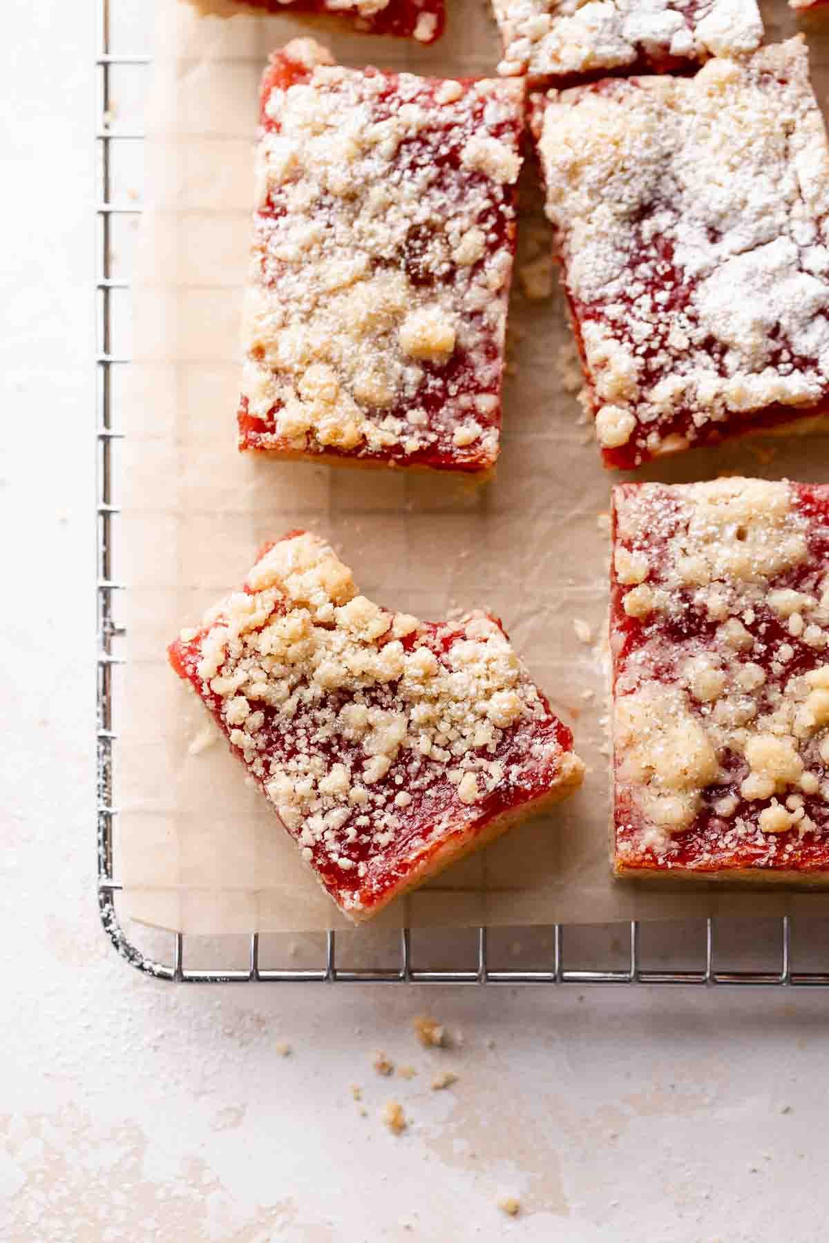 Shortbread Plum Bars