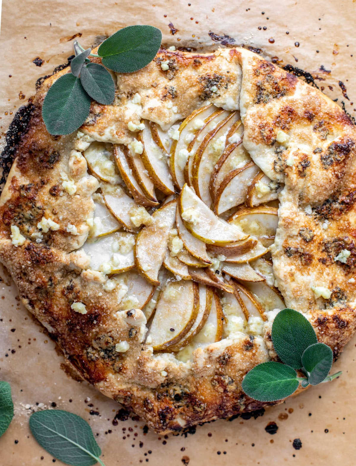 Savoury Pear Galette