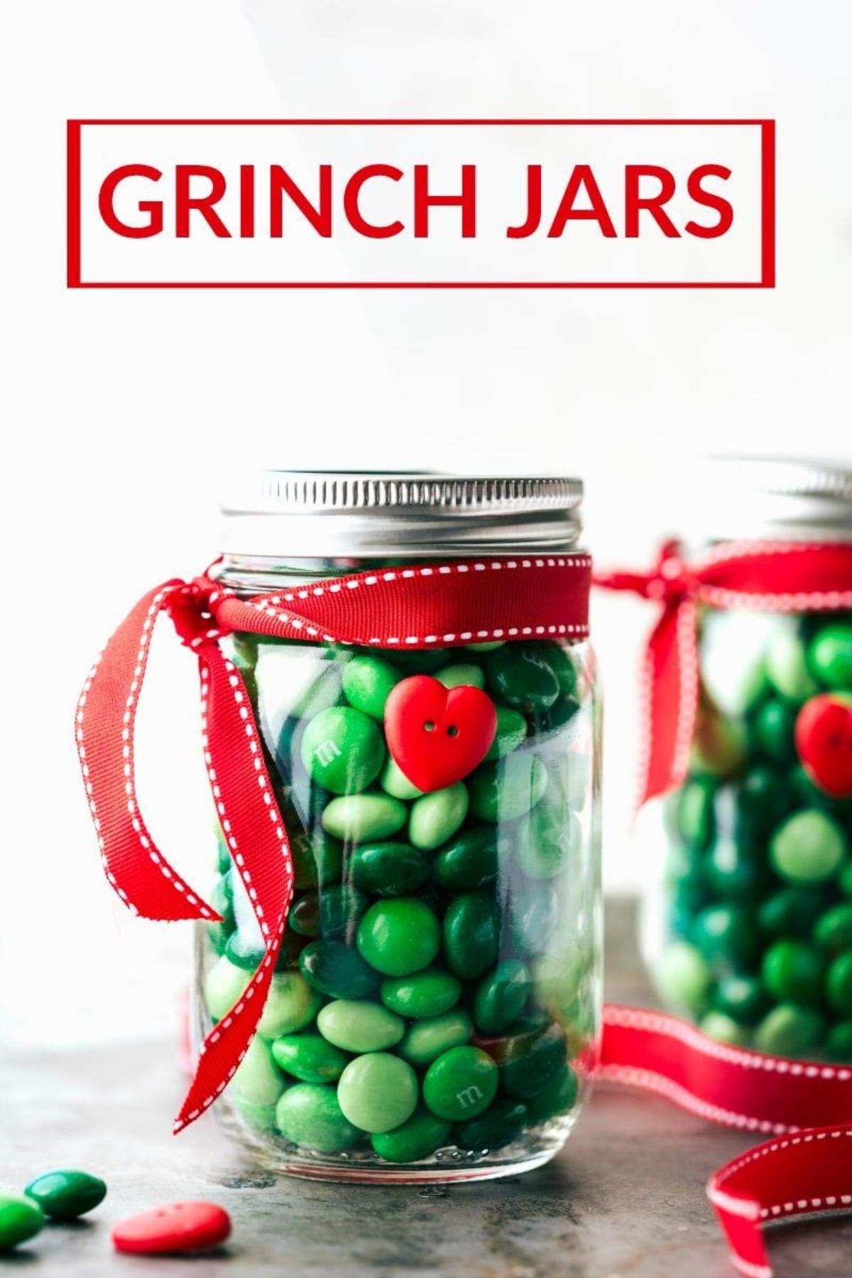 Christmas Grinch Jar
