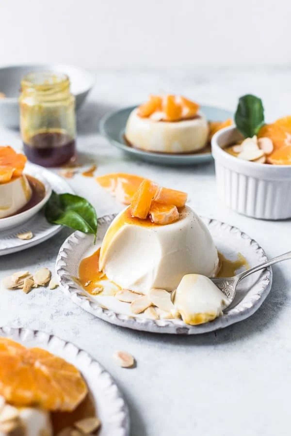Clementine Almond Panna Cotta