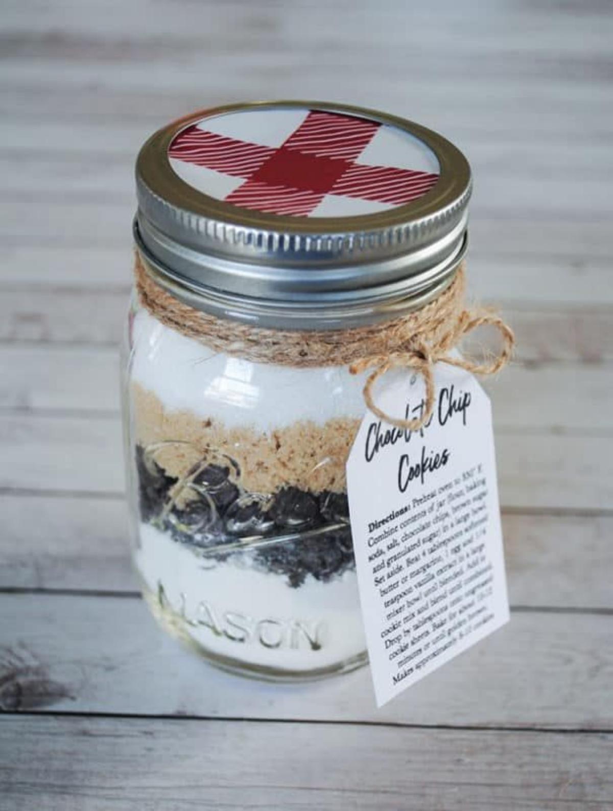 Cookie Mix Mason Jar Gift