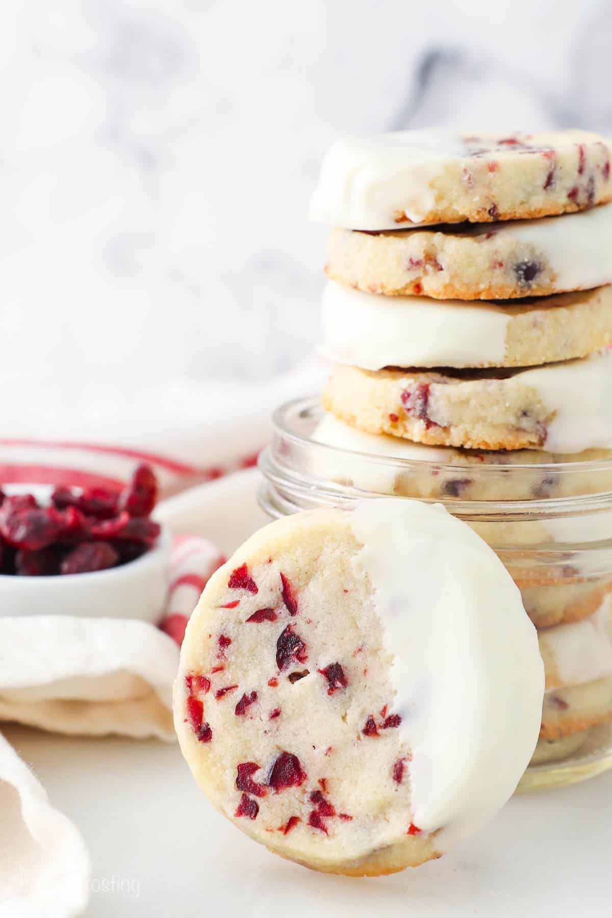 Cranberry Christmas Shortbread